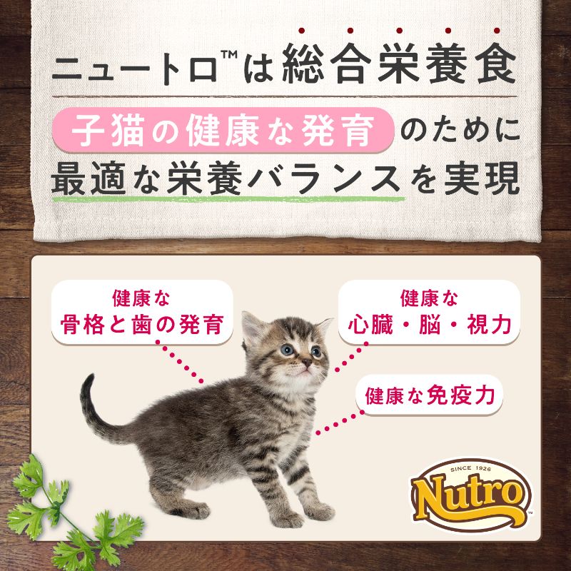 【公式通販限定】ニュートロ ナチュラル チョイス キャット 室内猫用 キトン チキン 子猫用 4.4kg(400g×11袋)