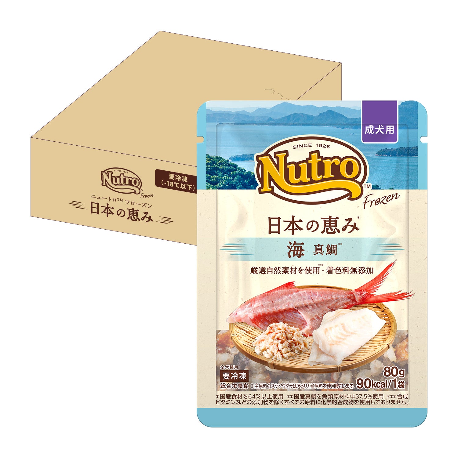 【成犬用】ニュートロ フローズン 日本の恵み 海 真鯛 12袋セット